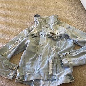 Refuge distressed jean jacket
